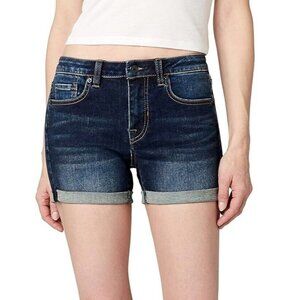 Buffalo David Bitton Women's Sanna Mid Rise Shorts Indigo 29